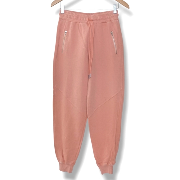 NWT Blank NYC Power Hour Cotton Sweatpant in Acid Wash Peach Size Small - Picture 4 of 8